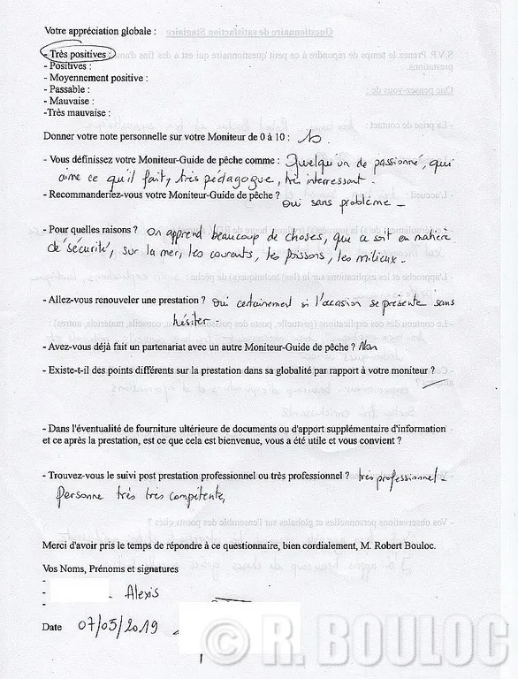 retour sur les prestations de R. BOULOC 2