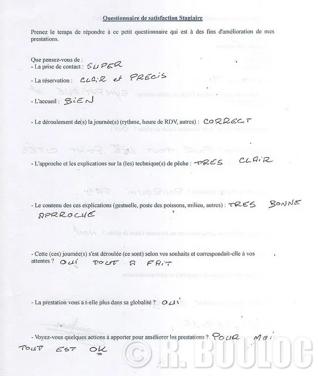 Professionnalisme de la part de R. BOULOC page 17