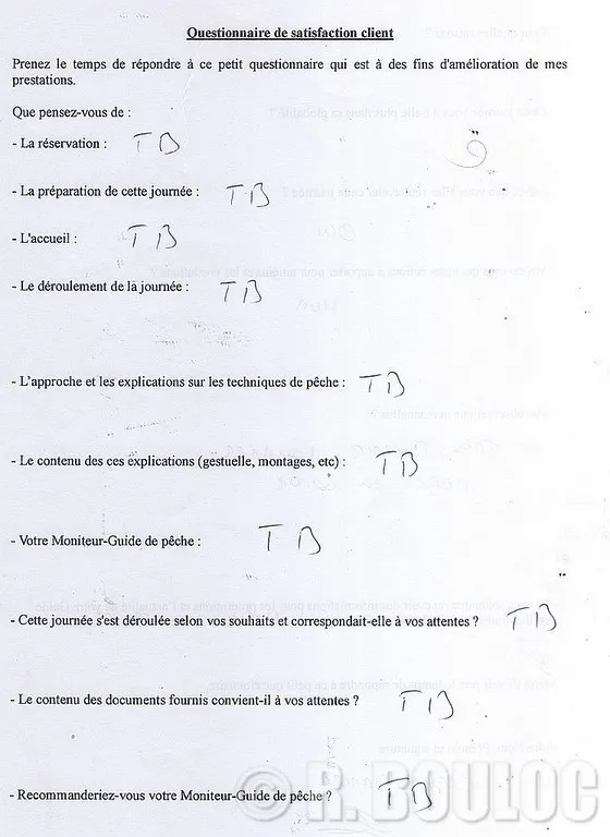 Acquérir des savoir, savoir fair et savoir être à la pêche avec R. BOULOC 21