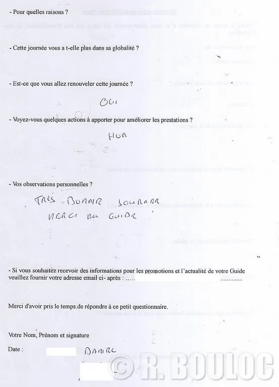 Satisfaire les participants, tel est le souhait de R. BOULOC 22