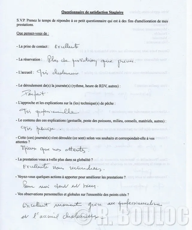 Convivialité des stages de pêche avec Robert 23