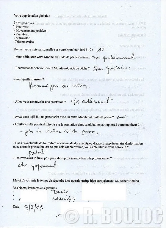 Donner de soi pendant mes stages de pêche c'est une évidence R. BOULOC 24