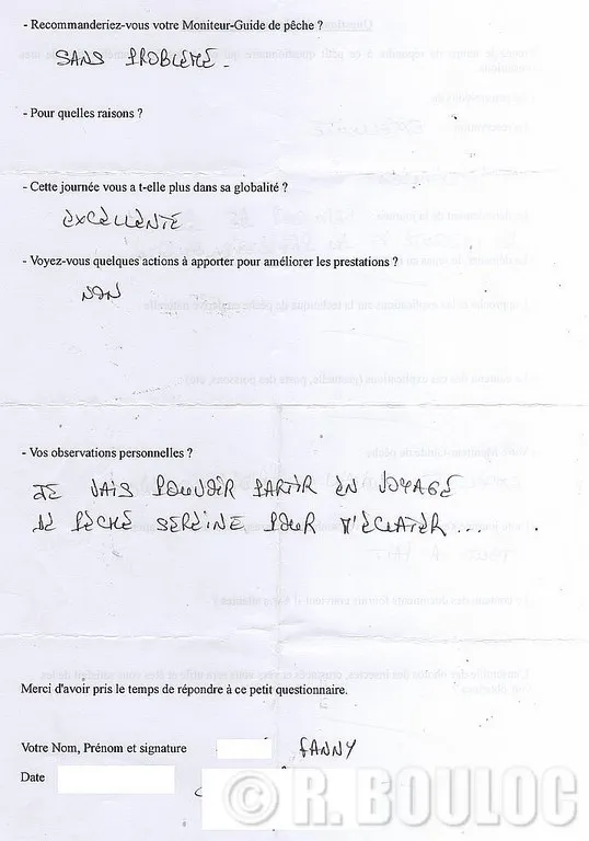 Réservation facile aux stages de pêche de R. BOULOC32