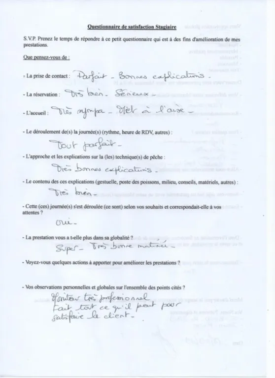 Haute qualité de la prise de contact avec R. BOULOC 33