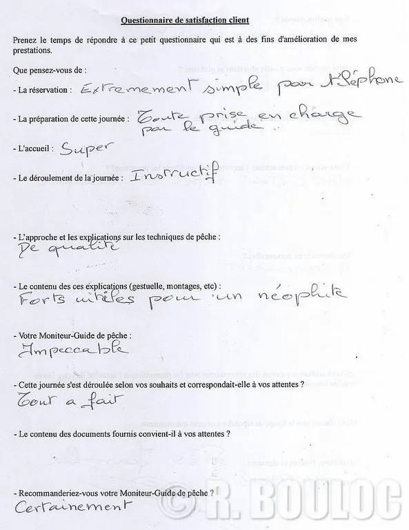 haute utilité d'un stage de pêche avec R. Bouloc 53