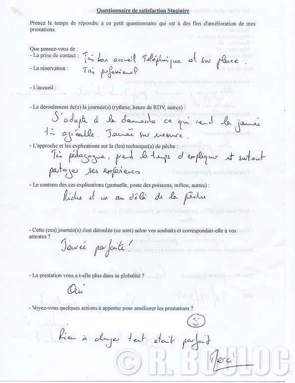 transversalité des stages de pêche de R. BOULOC 55