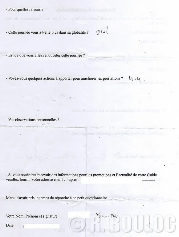 Compétences attestées de votre moniteur R. BOULOC 58