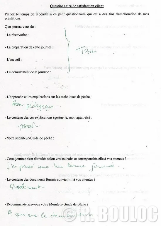 Apprentissage pêche réussi avec R. Bouloc 83