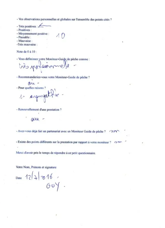 notation de votre moniteur de pêche hérault Boby 88