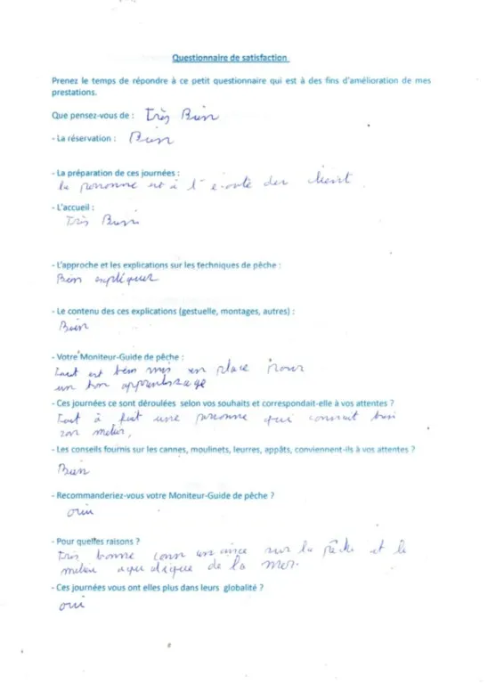 Combler les participants aux stages pêche de Boby 91