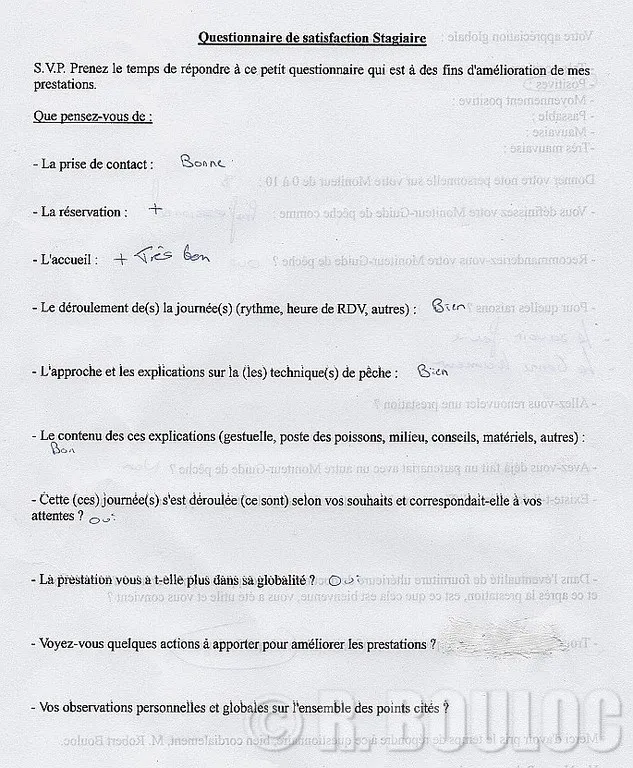 Cours de pêche particulier avec R. Bouloc 93